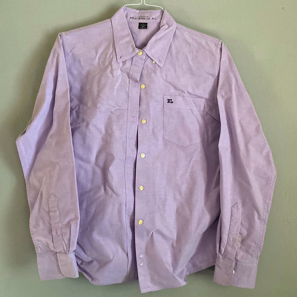 Purple Polo Jeans Long Sleeve Button Down